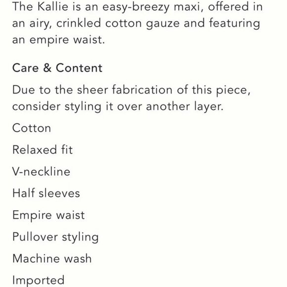 ANTHROPOLOGIE The Kallie Flowy Tiered Gauzy Maxi Dress Beach Cover-up - Picture 4 of 4